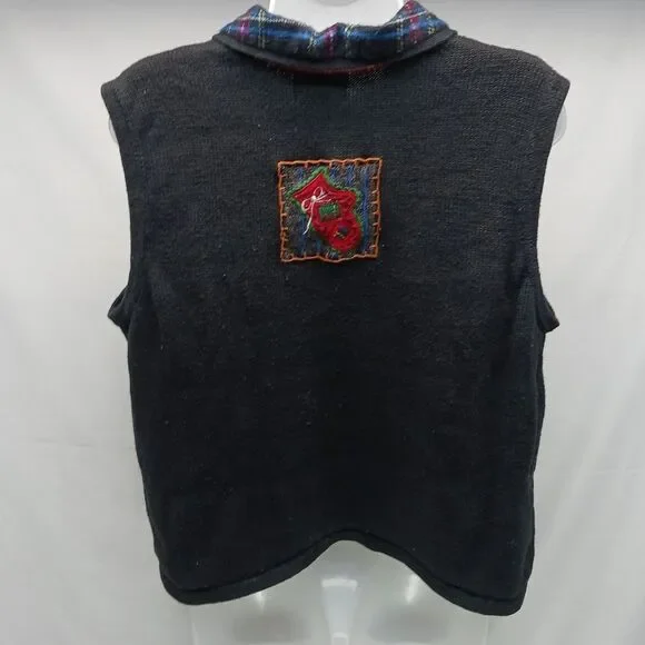 Design Studio Falalala Ugly Christmas Sweater Vest Winter Wonderland Woman's XL. - Picture 5 of 13